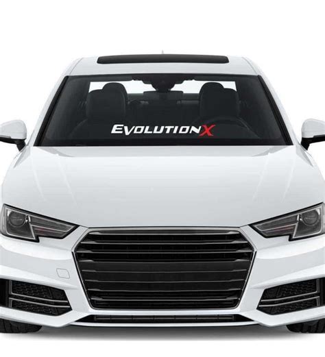 Mitsubishi Lancer Evolution X Logo Sticker Araba Etiket Çıkartma