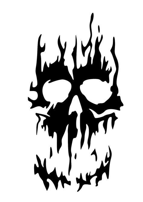 skull stencils free Yahoo Image Search Results Pochoir de tête de