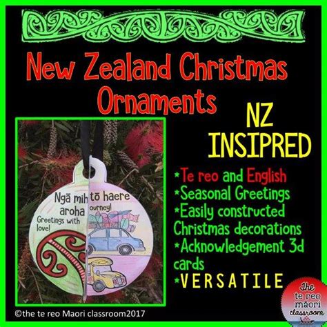 New Zealand Christmas Ornaments The Te Reo Māori Classroom