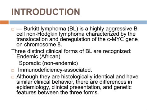 BURKITTS LYMPHOMA | PPT