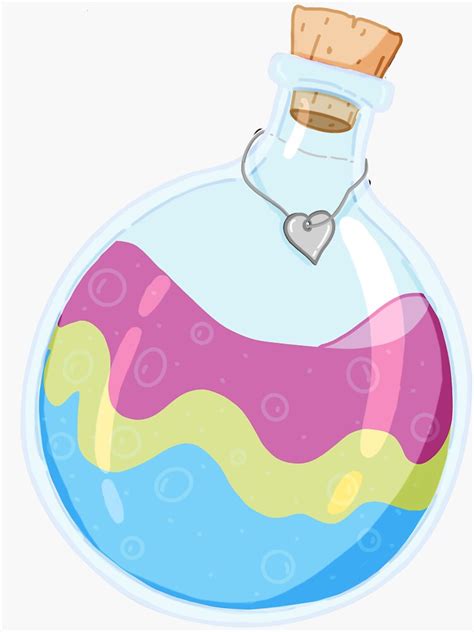 Pansexual Pride Potion Sticker For Sale By Scarlet Striker Redbubble