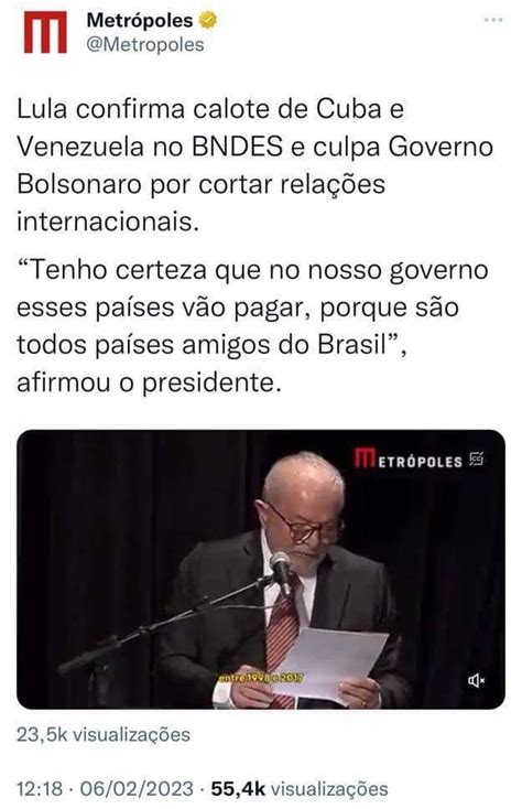 Diego Santos on Twitter além de não pagar lula vai emprestar mais do