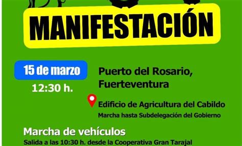 El sector primario se manifiesta en Fuerteventura contra las políticas