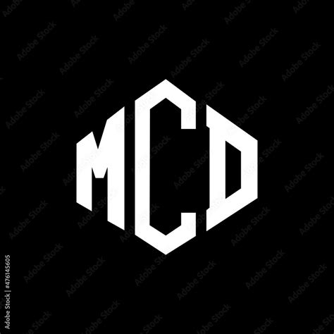 MCD letter logo design with polygon shape. MCD polygon and cube shape logo design. MCD hexagon ...