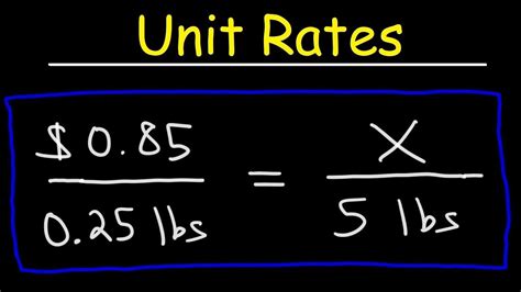 Unit Rate Definition Formula Importance And Examples