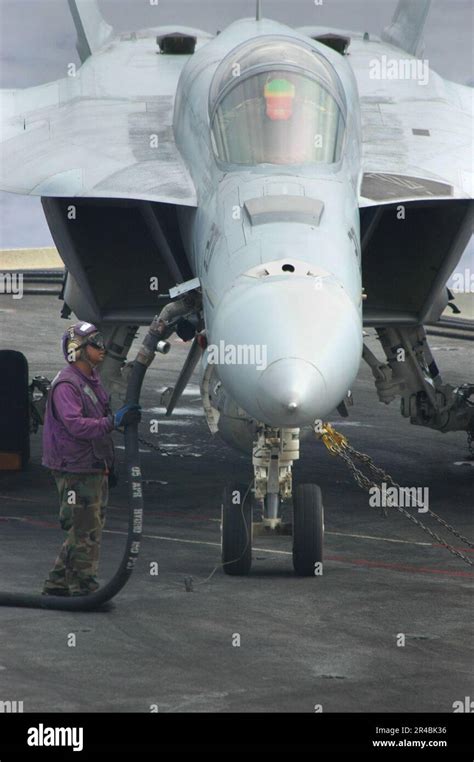 US Navy An Sailor Assigned To The Air Department S Fuel Division Fuels