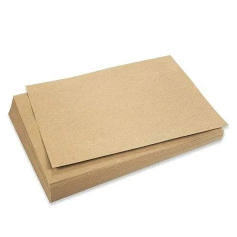 Moisture Proof 0 85mm Thick 200 Gsm 50 G M3 Density A4 Size Plain Brown