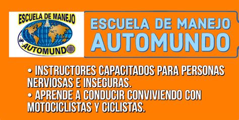 Escuela De Manejo Auto Mundo Toda La Info Teléfono Y Dirección ¡a