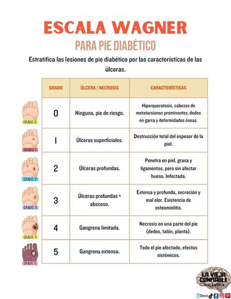 Escala Wagner Pie Diab Tico La Vieja Confiable Medicina Udocz