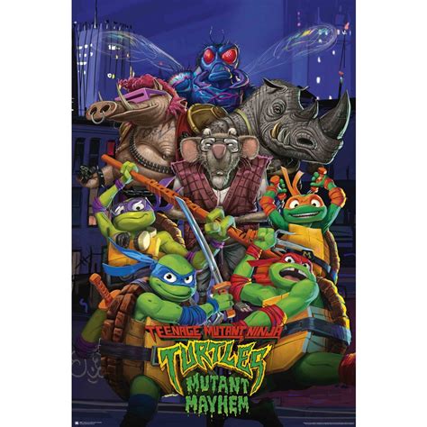 Teenage Mutant Ninja Turtles Mutant Mayhem Movie Poster BIG W