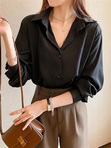 Sungtin New Fashion White Shirts Blouse Women Spring Long Sleeve Tops