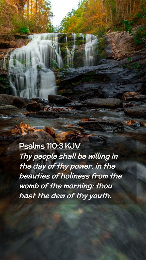 Psalms Kjv Mobile Phone Wallpaper Thy People Shall Be Willing