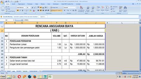 Cara Membuat Rencana Anggaran Kebutuhan Pemilu Excel Warga Co Id