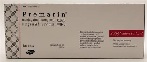 Premarin Cream Use By Men