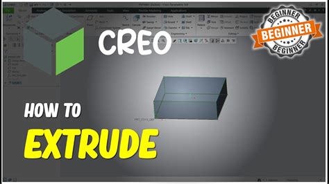 Creo How To Extrude YouTube