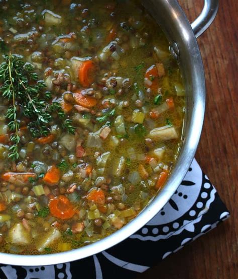 French Lentil Soup The Daring Gourmet