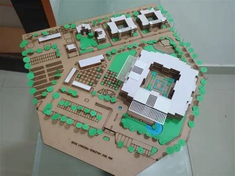 Brown And White Wooden School Design Project Models, Presentation ...