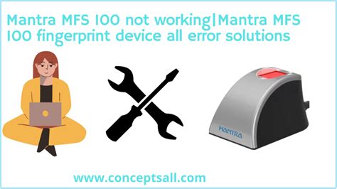 Try 3 Ways Mantra MFS 100 Not Working Mantra MFS 100 Fingerprint