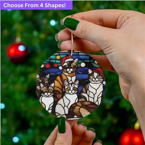 Cat Christmas Ornament For Cat Ornament Christmas Ornament For Cat Lover Cat Toys Christmas Cat