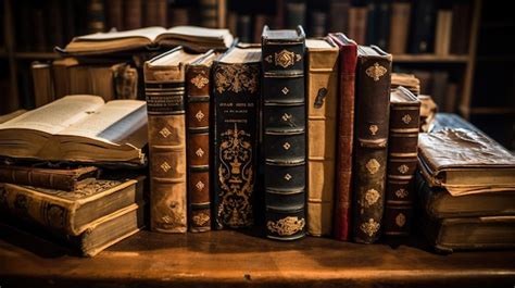 Premium Photo | Old vintage books