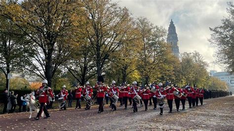 Remembrance Sunday Services Across Wales Commemorate The Fallen Bbc News