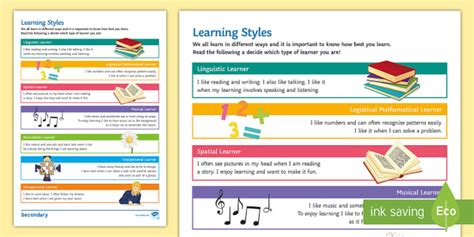 Learning Styles Worksheet / Worksheet (Teacher-Made)