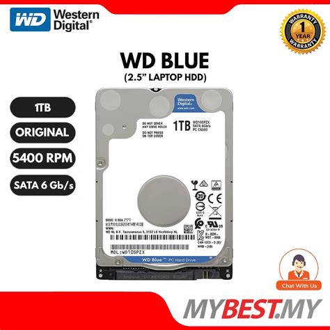 WD 1TB LAPTOP HARDISK WESTERN DIGITAL BLUE 1TB 2 5 5400rpm HDD