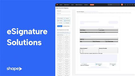 How To Enable And Use Shape Software S Integrated ESignature Solutions