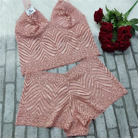 Conjunto Lingerie Espera Marido Plus Size Cropped Calcinha Calesson