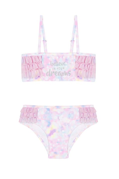 K Z Ocuk Dream Bandeau Bikini Tak M Pllcpnre Iy Llc Lila Penti