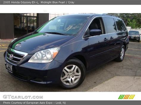 Midnight Blue Pearl 2005 Honda Odyssey Ex L Gray Interior