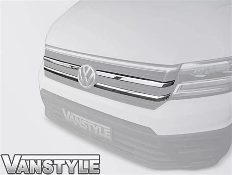 Vw Crafter Polished Stainless Steel Pcs Upper Grille Trim Vanstyle