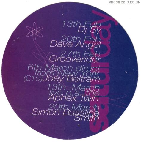 The Orbit 93 Feb Happy Hardcore Techno Flyers