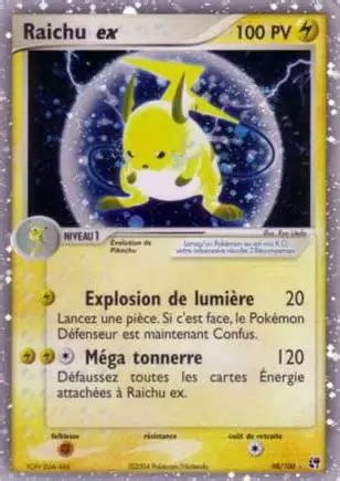 Raichu ex 98 100 EX Tempête de sable carte Pokemon Poke Cartes