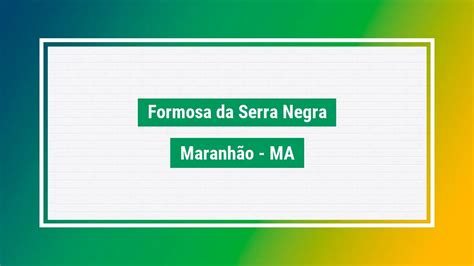 Formosa Da Serra Negra Cep Cidade Ba Bairros Cidade