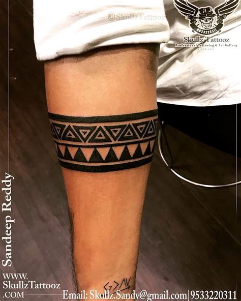 30 Amazing Wrist Band Tattoo Designs Done At Skullz Tattooz Wrist