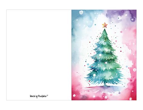 Printable Christmas Card Templates - World of Printables