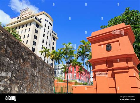 Paseo De La Princesa In Old San Juan Puerto Rico Caribbean Stock Photo