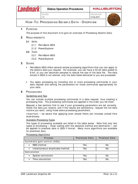 6 How To Processing Seismic Data - Overview | PDF