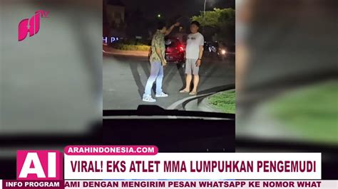 VIRAL EKS Atlet MMA Rudy Agustian Lumpuhkan Pengemudi Mobil Ugal