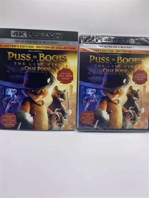 Puss In Boots The Last Wish K Blu Ray Slipcover Neuf Eur