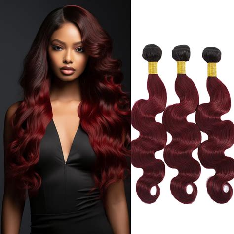 Amazon Biottihair 1b99j Human Hair Bundles Burgundy Body Wave