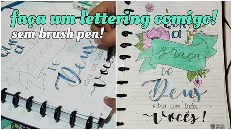 Make A Lettering With Me Como Fazer Lettering Para Iniciantes Youtube