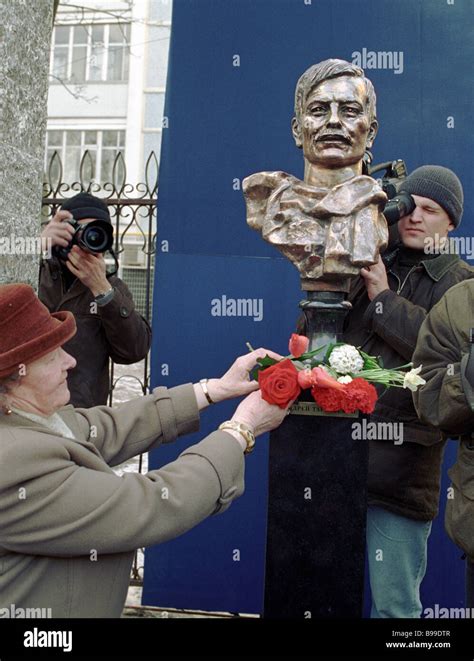 Unveiling A Bust Of Great Russian Film Director Andrei Tarkovsky By