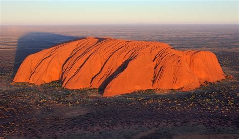 Uluru A Large Sandstone Rock Formation In The Southern Part Of The