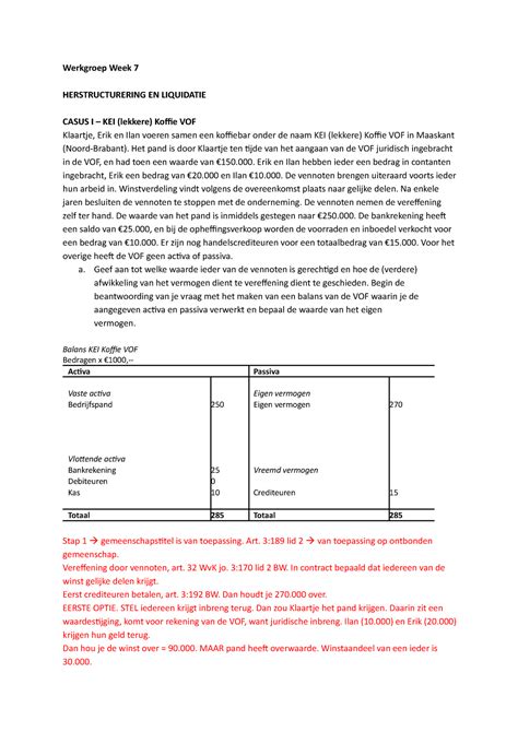 Ondernemingsrecht Week 7 UvA Studeersnel