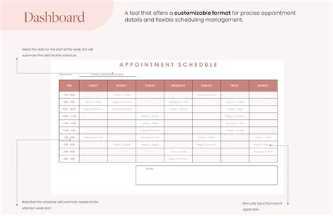 Appointment Schedule Template in Google Sheets, Excel - Download | Template.net