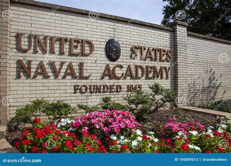 Outside View of the Naval Academy in Annapolis, MD Editorial ...