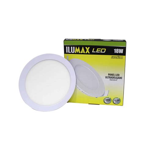 Panel Led Pro W Sobreponer Redondo Luz Blanca Cm Ilumax