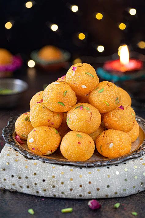 Motichoor Ladoo - Ruchiskitchen